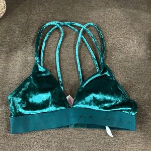 NWOT velvet bralete